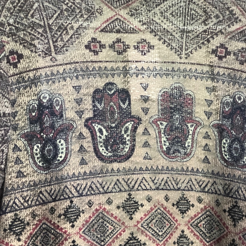 Hamsa hand cardigan